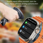 Smartwatch sportivo WS12 ULTRA 2 da 2,2 pollici, codice di pagamento di supporto / chiamata Bluetooth / sonno / ossigeno nel sangue / frequenza cardiaca / monitor della pressione sanguigna