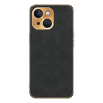 Custodia per telefono in pelle di agnello galvanica, For iPhone 16, For iPhone 15 Pro Max, For iPhone 15 Pro, For iPhone 15, For iPhone 14, For iPhone 14 Pro
