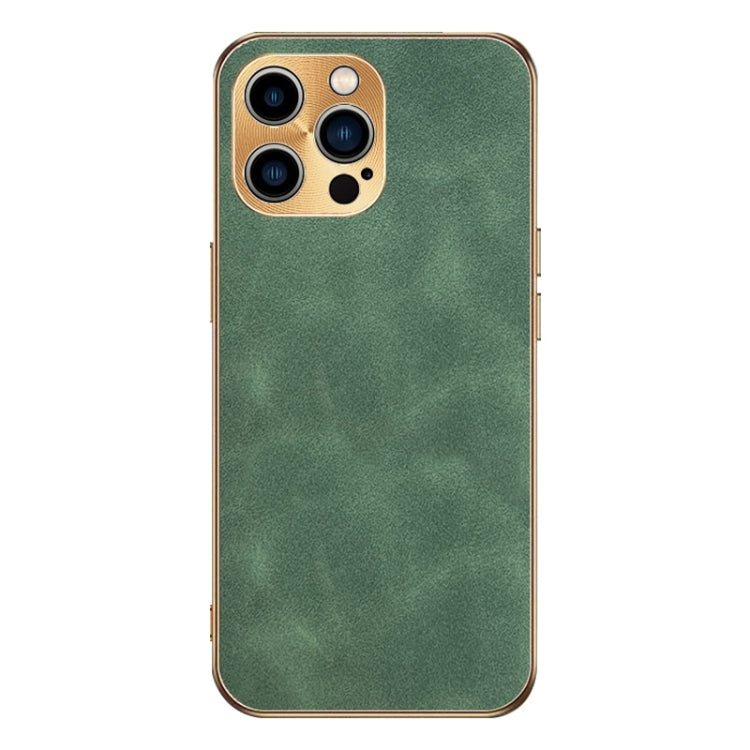Custodia per telefono in pelle di agnello galvanica, For iPhone 14 Pro Max, For iPhone 13 Pro Max, For iPhone 13 Pro, For iPhone 13, For iPhone 12, For iPhone 12 Pro Max