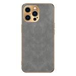 Custodia per telefono in pelle di agnello galvanica, For iPhone 14 Pro Max, For iPhone 13 Pro Max, For iPhone 13 Pro, For iPhone 13, For iPhone 12, For iPhone 12 Pro Max