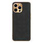 Custodia per telefono in pelle di agnello galvanica, For iPhone 14 Pro Max, For iPhone 13 Pro Max, For iPhone 13 Pro, For iPhone 13, For iPhone 12, For iPhone 12 Pro Max