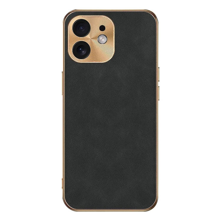 Custodia per telefono in pelle di agnello galvanica, For iPhone 14 Pro Max, For iPhone 13 Pro Max, For iPhone 13 Pro, For iPhone 13, For iPhone 12, For iPhone 12 Pro Max