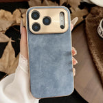 Custodia per telefono in pelle di agnello galvanica, For iPhone 17 Pro Max, For iPhone 17 Pro, For iPhone 17, For iPhone 16 Pro Max, For iPhone 16 Pro, For iPhone 16 Plus