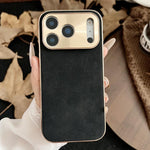 Custodia per telefono in pelle di agnello galvanica, For iPhone 17 Pro Max, For iPhone 17 Pro, For iPhone 17, For iPhone 16 Pro Max, For iPhone 16 Pro, For iPhone 16 Plus