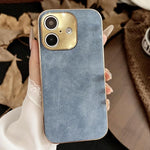 Custodia per telefono in pelle di agnello galvanica, For iPhone 17 Pro Max, For iPhone 17 Pro, For iPhone 17, For iPhone 16 Pro Max, For iPhone 16 Pro, For iPhone 16 Plus