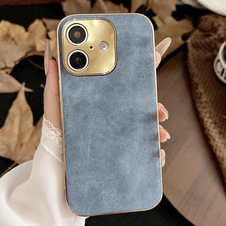 Custodia per telefono in pelle di agnello galvanica, For iPhone 17 Pro Max, For iPhone 17 Pro, For iPhone 17, For iPhone 16 Pro Max, For iPhone 16 Pro, For iPhone 16 Plus