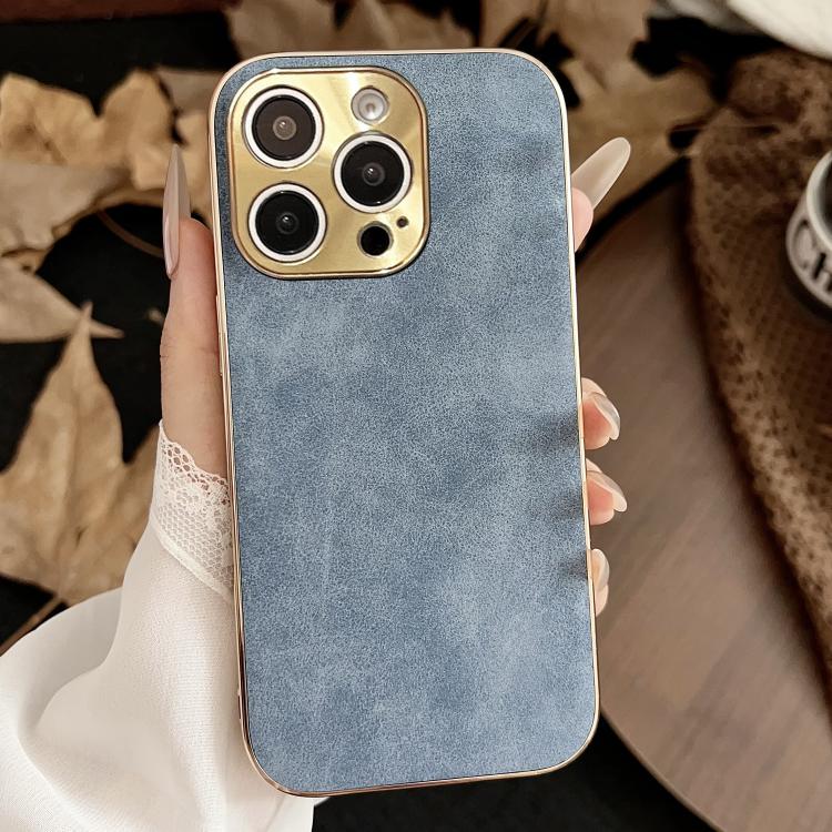 Custodia per telefono in pelle di agnello galvanica, For iPhone 17 Pro Max, For iPhone 17 Pro, For iPhone 17, For iPhone 16 Pro Max, For iPhone 16 Pro, For iPhone 16 Plus