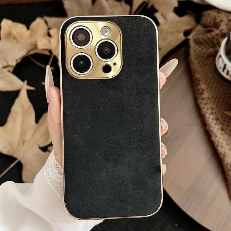 Custodia per telefono in pelle di agnello galvanica, For iPhone 17 Pro Max, For iPhone 17 Pro, For iPhone 17, For iPhone 16 Pro Max, For iPhone 16 Pro, For iPhone 16 Plus