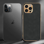 Custodia per telefono in pelle di agnello galvanica, For iPhone 14 Pro Max, For iPhone 13 Pro Max, For iPhone 13 Pro, For iPhone 13, For iPhone 12, For iPhone 12 Pro Max