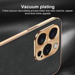 Custodia per telefono in pelle di agnello galvanica, For iPhone 14 Pro Max, For iPhone 13 Pro Max, For iPhone 13 Pro, For iPhone 13, For iPhone 12, For iPhone 12 Pro Max