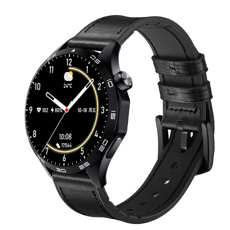 WS-26 1,52 pollici IP67 Sport Smart Watch Supporto chiamata Bluetooth / Sonno / Ossigeno nel sangue / Frequenza cardiaca / Monitoraggio della pressione sanguigna, Silicone Strap, Steel Strap, Leather Strap