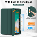 Custodia per tablet in smart pelle TPU 3 pieghe con slot per penna, For iPad 2025 / 2022, For iPad mini 2024 / mini 6, For iPad Pro 12.9