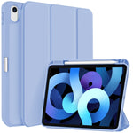 Custodia per tablet in smart pelle TPU 3 pieghe con slot per penna, For iPad Pro 11 2022 / 2021 / 2020, For iPad Air 5 / 4, For iPad 10.2 2021 / 2020 / 2019
