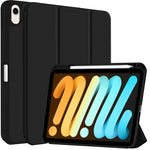 Custodia per tablet in smart pelle TPU 3 pieghe con slot per penna, For iPad 2025 / 2022, For iPad mini 2024 / mini 6, For iPad Pro 12.9