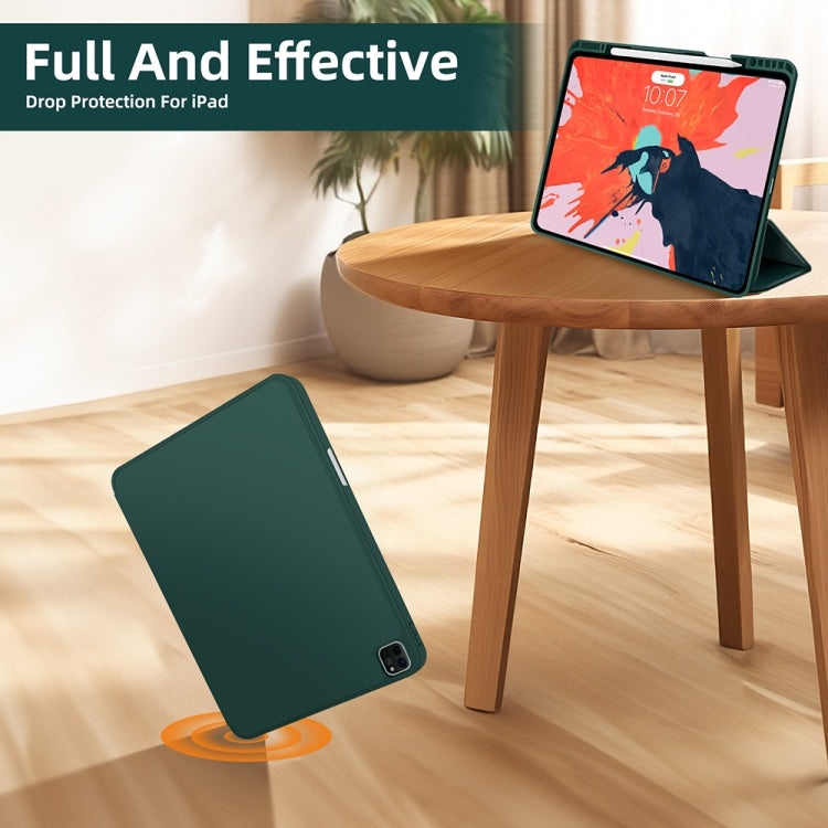 Custodia per tablet in smart pelle TPU 3 pieghe con slot per penna, For iPad Pro 11 2022 / 2021 / 2020, For iPad Air 5 / 4, For iPad 10.2 2021 / 2020 / 2019