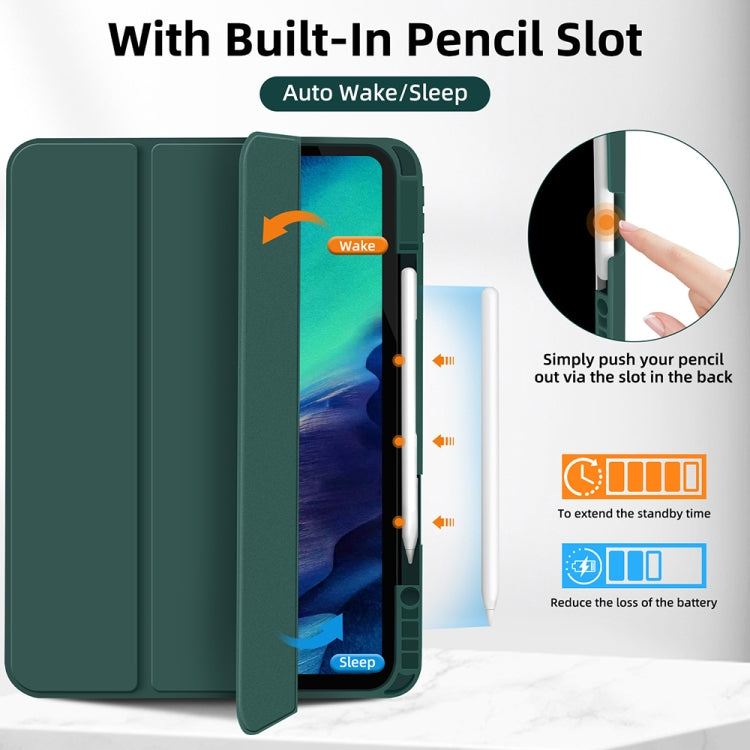 Custodia per tablet in smart pelle TPU 3 pieghe con slot per penna, For iPad Pro 11 2022 / 2021 / 2020, For iPad Air 5 / 4, For iPad 10.2 2021 / 2020 / 2019