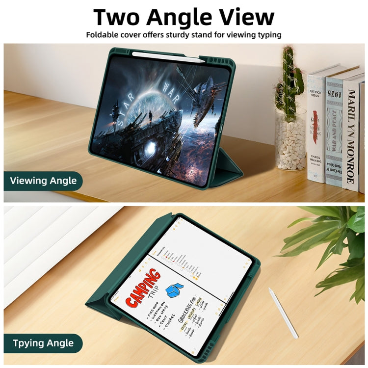 Custodia per tablet in smart pelle TPU 3 pieghe con slot per penna, For iPad Pro 11 2022 / 2021 / 2020, For iPad Air 5 / 4, For iPad 10.2 2021 / 2020 / 2019