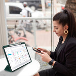 Custodia per tablet in smart pelle TPU 3 pieghe con slot per penna, For iPad Pro 11 2022 / 2021 / 2020, For iPad Air 5 / 4, For iPad 10.2 2021 / 2020 / 2019