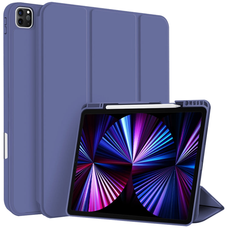 Custodia per tablet in smart pelle TPU 3 pieghe con slot per penna, For iPad Pro 11 2022 / 2021 / 2020, For iPad Air 5 / 4, For iPad 10.2 2021 / 2020 / 2019