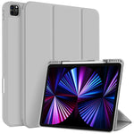 Custodia per tablet in smart pelle TPU 3 pieghe con slot per penna, For iPad Pro 11 2022 / 2021 / 2020, For iPad Air 5 / 4, For iPad 10.2 2021 / 2020 / 2019
