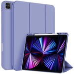 Custodia per tablet in smart pelle TPU 3 pieghe con slot per penna, For iPad Pro 11 2022 / 2021 / 2020, For iPad Air 5 / 4, For iPad 10.2 2021 / 2020 / 2019