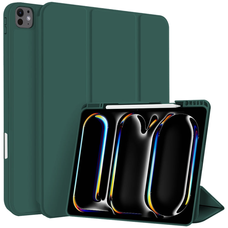 Custodia per tablet in smart pelle TPU 3 pieghe con slot per penna, For iPad Air 11 2026 / 2025 / 2024, For iPad Pro 13 2025 / 2024, For iPad Pro 11 2025 / 2024