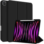 Custodia per tablet in smart pelle TPU 3 pieghe con slot per penna, For iPad 2025 / 2022, For iPad mini 2024 / mini 6, For iPad Pro 12.9
