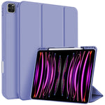 Custodia per tablet in smart pelle TPU 3 pieghe con slot per penna, For iPad 2025 / 2022, For iPad mini 2024 / mini 6, For iPad Pro 12.9
