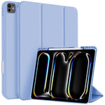 Custodia per tablet in smart pelle TPU 3 pieghe con slot per penna, For iPad Air 11 2026 / 2025 / 2024, For iPad Pro 13 2025 / 2024, For iPad Pro 11 2025 / 2024
