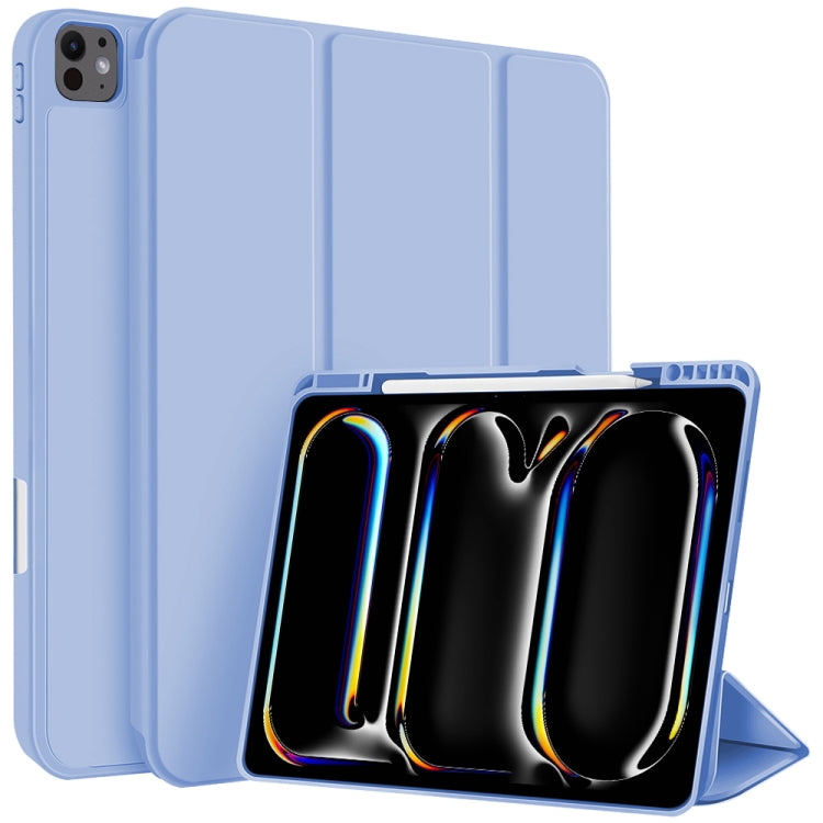 Custodia per tablet in smart pelle TPU 3 pieghe con slot per penna, For iPad Air 11 2026 / 2025 / 2024, For iPad Pro 13 2025 / 2024, For iPad Pro 11 2025 / 2024
