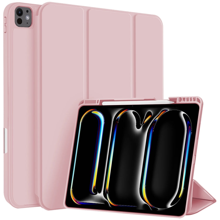 Custodia per tablet in smart pelle TPU 3 pieghe con slot per penna, For iPad Air 11 2026 / 2025 / 2024, For iPad Pro 13 2025 / 2024, For iPad Pro 11 2025 / 2024