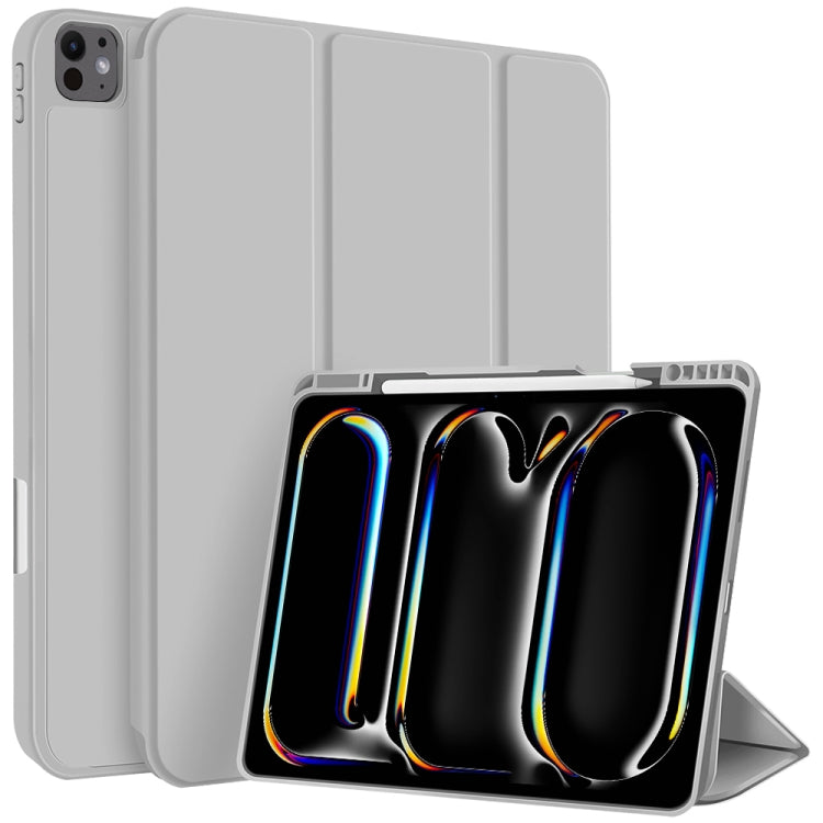Custodia per tablet in smart pelle TPU 3 pieghe con slot per penna, For iPad Air 11 2026 / 2025 / 2024, For iPad Pro 13 2025 / 2024, For iPad Pro 11 2025 / 2024