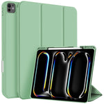 Custodia per tablet in smart pelle TPU 3 pieghe con slot per penna, For iPad Air 11 2026 / 2025 / 2024, For iPad Pro 13 2025 / 2024, For iPad Pro 11 2025 / 2024