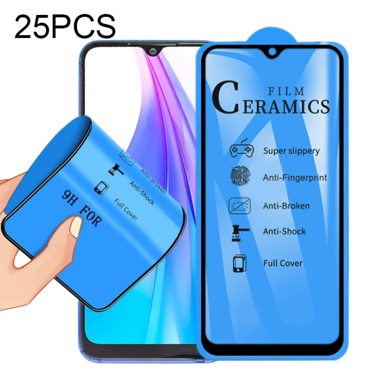 25 PZ 2.5D Pellicola per ceramica a copertura totale con colla completa, For Xiaomi Mi 9T, For Xiaomi Mi Play, For Xiaomi Redmi K30, For Xiaomi Redmi Note 8, For Xiaomi Redmi Note 8T, For Xiaomi Redmi Note 8 Pro, For Samsung Galaxy A01                 ...