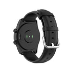Cinturino in pelle da 22 mm con fibbia a coda tonda, For Ticwatch Pro 2020, For Huawei Watch GT2E, For Samsung Galaxy Watch 3 45mm