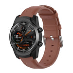 Cinturino in pelle da 22 mm con fibbia a coda tonda, For Ticwatch Pro 2020, For Huawei Watch GT2E, For Samsung Galaxy Watch 3 45mm