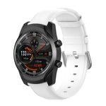 Cinturino in pelle da 22 mm con fibbia a coda tonda, For Ticwatch Pro 2020, For Huawei Watch GT2E, For Samsung Galaxy Watch 3 45mm