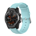 Cinturino in pelle da 22 mm con fibbia a coda tonda, For Ticwatch Pro 2020, For Huawei Watch GT2E, For Samsung Galaxy Watch 3 45mm