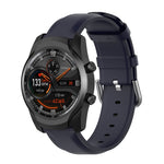 Cinturino in pelle da 22 mm con fibbia a coda tonda, For Ticwatch Pro 2020, For Huawei Watch GT2E, For Samsung Galaxy Watch 3 45mm