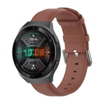 Cinturino in pelle da 22 mm con fibbia a coda tonda, For Ticwatch Pro 2020, For Huawei Watch GT2E, For Samsung Galaxy Watch 3 45mm