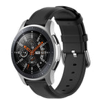 Cinturino in pelle da 22 mm con fibbia a coda tonda, For Ticwatch Pro 2020, For Huawei Watch GT2E, For Samsung Galaxy Watch 3 45mm