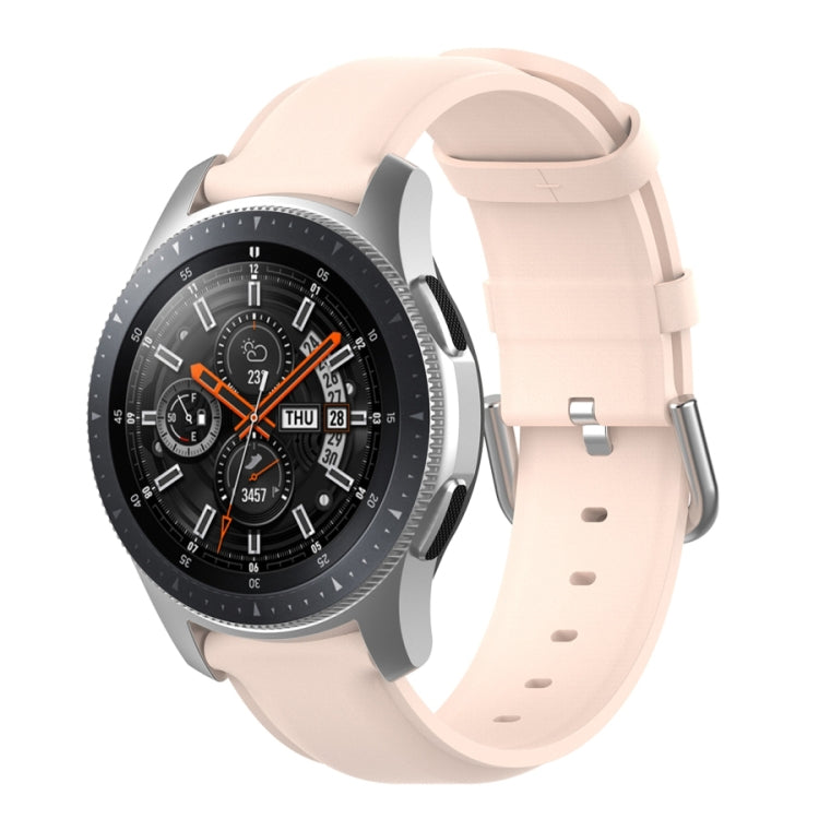 Cinturino in pelle da 22 mm con fibbia a coda tonda, For Ticwatch Pro 2020, For Huawei Watch GT2E, For Samsung Galaxy Watch 3 45mm