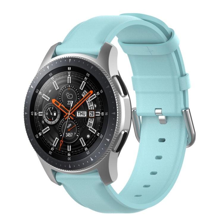 Cinturino in pelle da 22 mm con fibbia a coda tonda, For Ticwatch Pro 2020, For Huawei Watch GT2E, For Samsung Galaxy Watch 3 45mm