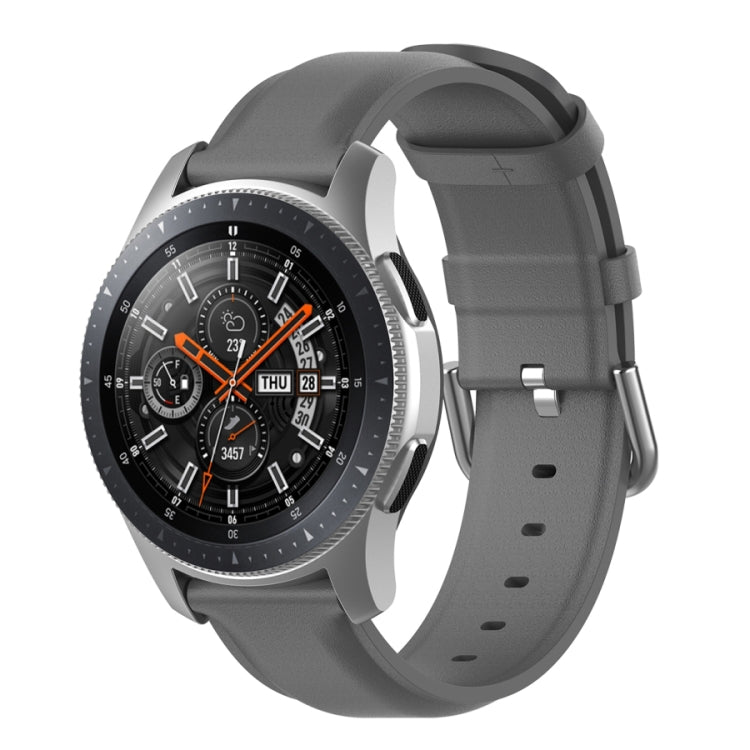 Cinturino in pelle da 22 mm con fibbia a coda tonda, For Ticwatch Pro 2020, For Huawei Watch GT2E, For Samsung Galaxy Watch 3 45mm