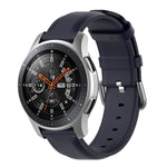 Cinturino in pelle da 22 mm con fibbia a coda tonda, For Ticwatch Pro 2020, For Huawei Watch GT2E, For Samsung Galaxy Watch 3 45mm