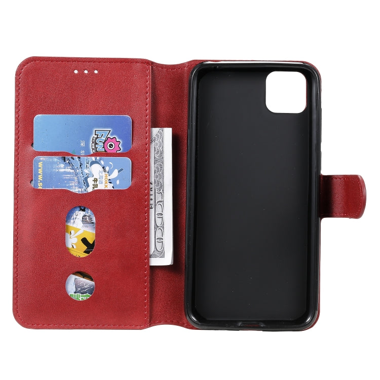 Custodia portafoglio in pelle PU e TPU per Huawei Y6p