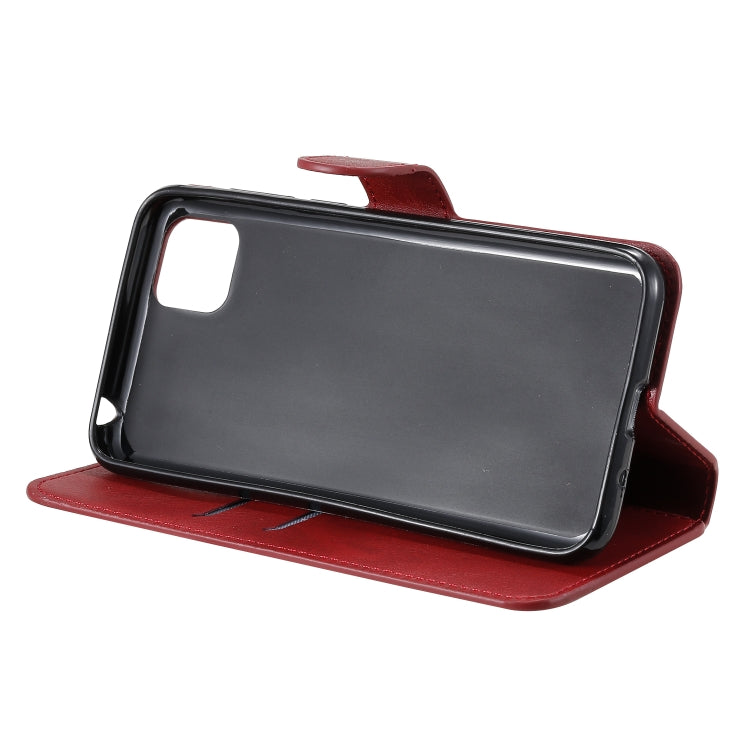 Custodia portafoglio in pelle PU e TPU per Huawei Y6p