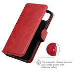 Custodia portafoglio in pelle PU e TPU per Huawei Y6p