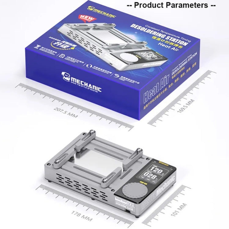 Intelligent Mechanic Heat Air Motherboard Layered Desoldering Station for iPhone X-15 Series, Host, EU Plug