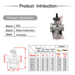 Carburatore universale per moto carburatore carburatore, PWK33mm, PWK34mm, PWK35mm, PWK36mm, PWK38mm, PWK40mm, PWK42mm
